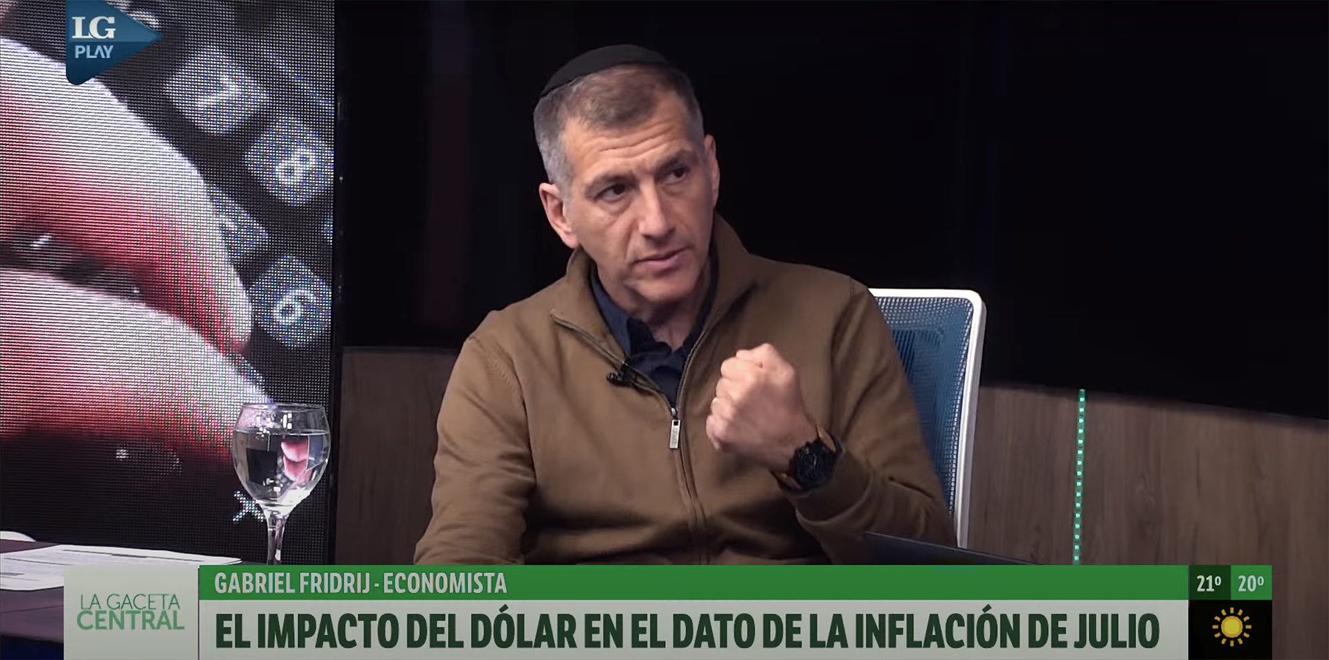 El dato de inflación y el impacto del dólar en el número que presenta el INDEC. Nota en el canal de televisión «La Gaceta» 13/08/2025